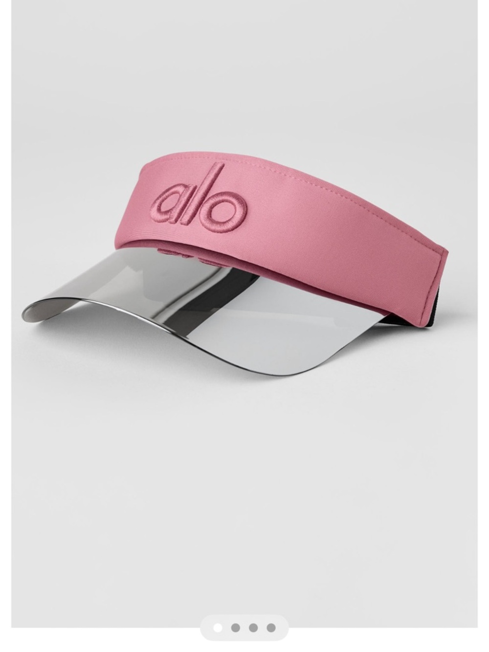 ALO Yoga Pink Visor with Mirrored Brim
